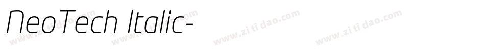 NeoTech Italic字体转换
